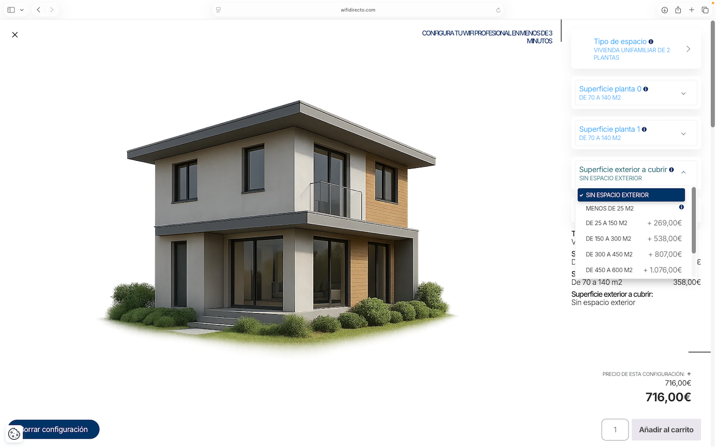 Configurador WiFi Directo - Superficie exterior