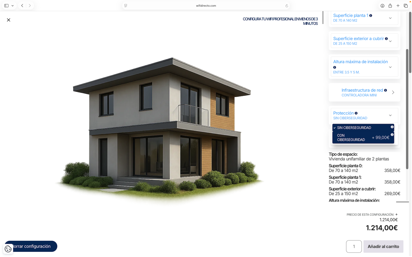 Configurador WiFi Directo - Protección con ciberseguridad